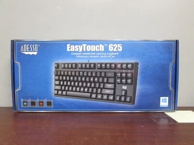 NEW ADESSO EASYTOUCH 625 COMPACT MECHANICAL GAMING KEYBOARD (31B) - Image 1 of 4