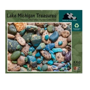 LAKE MICHIGAN TREASURES - 550 Piece Jigsaw Puzzle - Puzzles That Rock - Picture 1 of 1