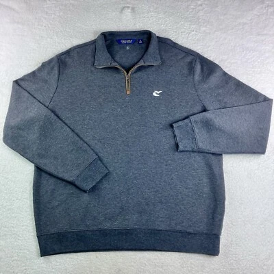Usado en Excelente Condición Polo Ralph Lauren Golf 1/4 Cremallera Cuello Simulado L/S Repelente al Agua Hombres Grande - Gris Foto 1 de 4