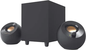 Pebble Plus 2.1 USB-betriebene Desktop-Lautsprecher mit leistungsstarkem Down-Firing Subwoofer - Bild 1 von 6