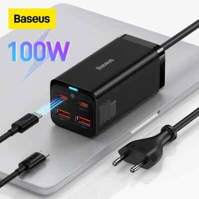 Baseus 4 IN 1 Ladegerät 100W USB C Netzteil Desktop Ladestation für iPhone 15 14 - Bild 1 von 4