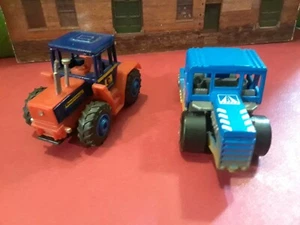 Matchbox 1:64 Scale Construction Lot of (2).Road Roller, & M-8 Trac 1600 Turbo - Picture 1 of 8