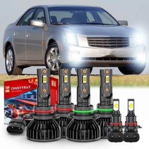 For Cadillac CTS 2003 - 2007 6000K LED Headlight + Fog Light Combo 6x Bulbs Kit - Foto 1 di 16