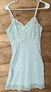 VTG Vanity Fair Slip Women 32 Small Adjustable Strap Lace Tricot USA wedding - Picture 1 of 6