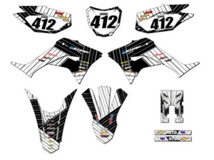 2019-2023 CRF 250 F RACE SERIES White Senge Graphics Kit Compatible with Honda - Picture 1 of 10
