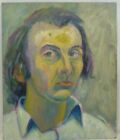 (B1560) lgemlde "Portrait eines Mannes" Jrgen Frisch / Berlin (1948-2021)