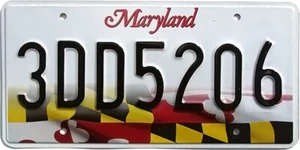 2016-2018 Maryland STATE FLAG License Plate (RANDOM PLATE#) - Picture 1 of 1