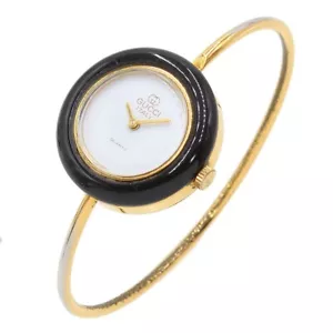 Reloj Pulsera Gucci Camaleón Cambiar Bisel Brazalete Tono Dorado K2356 - Imagen 1 de 10
