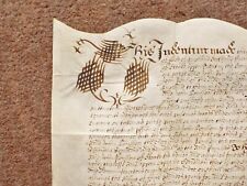 1686  Stoke on Trent 17th century Vellum Deed Document Indenture Staffordshire