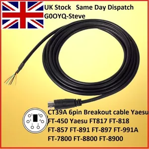 Cable de ruptura CT-39A Yaesu FT450 FT8800R FT991 FT817 818 FT897 FT7900R FT710 - Imagen 1 de 5
