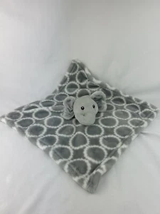 HB Hudson Coperta di sicurezza grigio elefante Lovey cerchi morbida 14 x 14 B21 - Foto 1 di 5