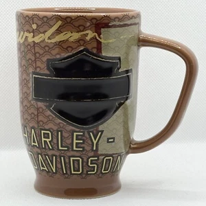 Taza de café Harley Davidson para motocicleta Russ 1927 doble marrón Sidecar sin usar - Imagen 1 de 5