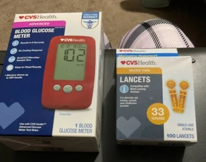 NIB CVS Health Advanced Blood Glucose Meter and Lancets - Picture 1 of 2