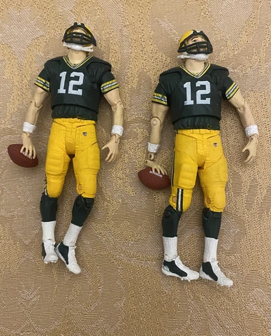 (2) Aaron Rogers 2012 McFarlane NFL Play Makers Action Figures (one Hand Broken) Cover