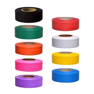 Flagging Tape Ribbon For Survey Construction-pick color (12 ROLLS) - Picture 1 of 29