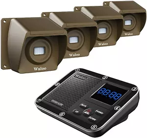Sensor de movimiento PIR inalámbrico antirrobo al aire libre Wuloo alarmas de entrada alimentadas por batería - Imagen 1 de 71