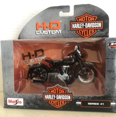 Harley-Davidson 1928 JDH Twin Cam Series 41 Maisto 2022 Diecast 1:18 H-D Custom Foto 1 de 4