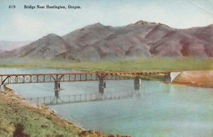 Puente cerca de Huntington, Oregón - litografía sin publicar - Imagen 1 de 3