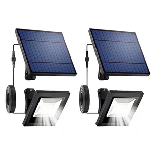 Solar Lights Outdoor Waterproof with 16FT Cord Dusk to Dawn LED Spotlights 60... - Picture 1 of 9