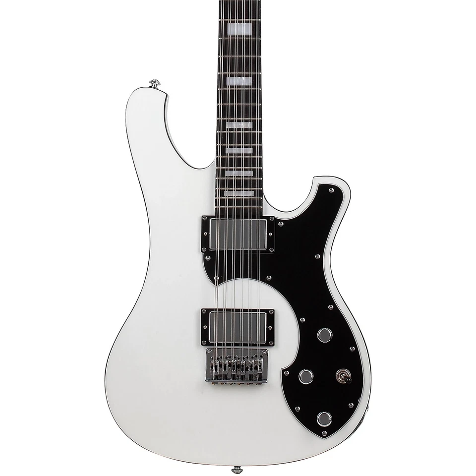Schecter Stargazer 12-String Electric Guitar, Ebony Fingerboard, Gloss White - Image 1 of 3