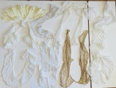 Vintage 1920s 1930s 1940s collars, lace for dresses lot of 11 - Image 1 of 4