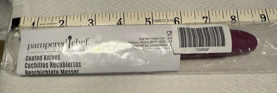 Pampered Chef Coated Paring Knife New In Package 2.75 Inch Blade Silicone Coated - Image 1 of 1
