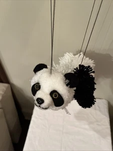 VINTAGE PANDA BEAR MARIONETTE ANIMAL STRING PUPPET - Picture 1 of 8