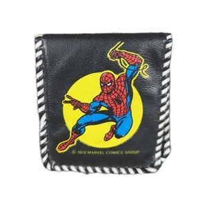 Vintage 1978 Marvel Comics Spider-Man Geldbörse (Made in Hong Kong) in Schwarz - Bild 1 von 3