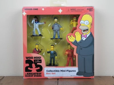 Simpsons 2.5" Action Figure Box Set 25 Greatest Guest Stars 6-Pack  *NEW SEALED* - Image 1 of 4