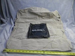 USHMA INFLATABLE GRAY WEDGE PILLOW FOR PORTABLE SLEEPING, TRAVEL, CAMPING W/BAG - Picture 1 of 6
