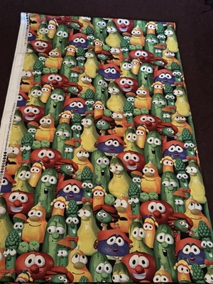 Quilting Treasures “Veggie Tales “Fabric ( 4- Yards/44 Wide) - Image 1 of 4