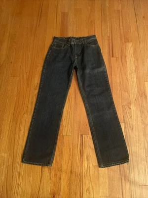 "Jeans de mezclilla azul lavado oscuro Polo Ralph Lauren 15941 de colección 67 talla falta etiqueta W27""" Foto 1 de 4