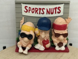 Vintage Giftco Sports Nuts Memo Buddies Refrigerator Magnets 80's 3D - Picture 1 of 5