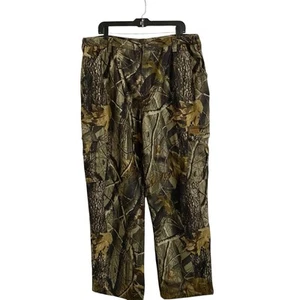 Woolrich Pants Mens XL 46 48 Hunting Camoflauge Camo Lined Brown Tan Real Tree - Picture 1 of 13