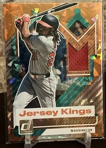 2025 Panini Donruss James Wood Jersey Kings Orange Ice Insert #JK-JW Nationals - Picture 1 of 2