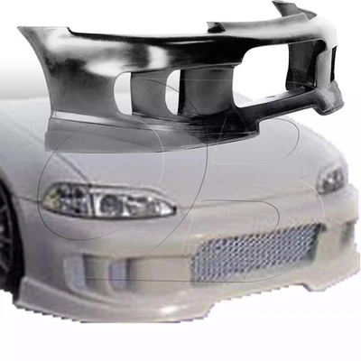 KBD 2DR / 3DR EX Spec Style 1 Piece Polyurethane Front Bumper for Civic Honda 9 Foto 1 de 4