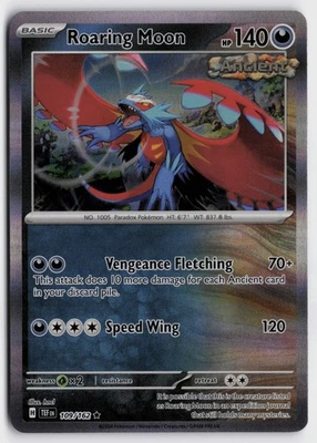 Pokemon Roaring Moon 109/162 Holo Rare SV05: Temporal Forces NM - Image 1 of 2
