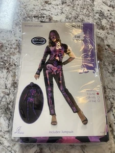 Galactic Skeleton Costume Jumpsuit Halloween Women’s Size medium 8-10 - Picture 1 of 2