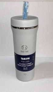 Takeya - 32oz Tumbler with Straw and Lid - Gray - Picture 1 of 6