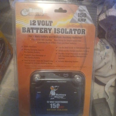  1213.1241 20092 Batería Doctor 125 Amp/Aislador de Batería, Negro 150 Amp Foto 1 de 4