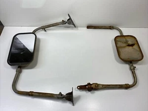 Juego de espejos retrovisores para camión estilo costa oeste de California no coincidentes pátina de varilla de rata - Imagen 1 de 13