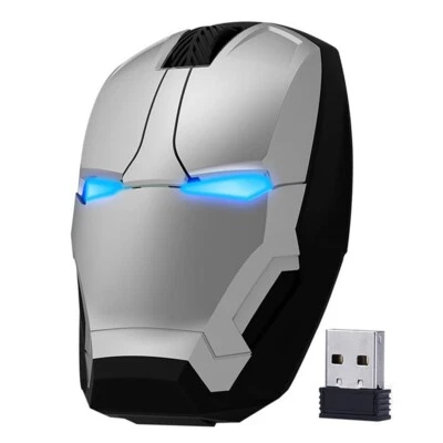 Aikchi Wireless Iron Man Mouse Silent Laptop Computer Mouse Desktop Mice - Image 1 of 4