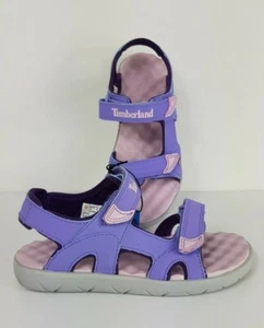 Sandalias De Tira Timberland Para Niños Perkins Row Lila Claro RRP £40 - Imagen 1 de 10