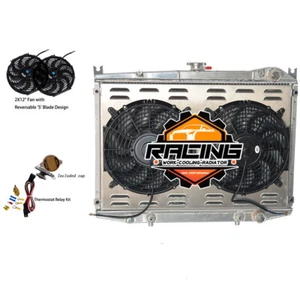Radiator+Shroud Fan for 1986-2004 1987 1988 02 Nissan D21 Pathfinder Pickup 2.4L - Picture 1 of 7