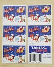 US Santa and Sleigh 2012 Booklet of 20 Forever Stamps MNH
