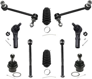 10pc Front Lower Ball Joints Sway Bars Tie Rods for Dodge Challenger 300 RWD - Picture 1 of 1