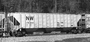 N101 - Calcomanías de tolva cubiertas Norfolk y Western - Calcomanías a escala de carcasa - Imagen 1 de 1
