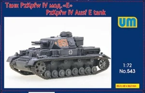 UM 543 Panzer IV Ausf E Plastik Modellbausatz 1/72 - Bild 1 von 2