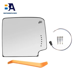 Towing Mirror Glass Power Heated Signal Upper RH for GMC Sierra 2500 HD  - Picture 1 of 11