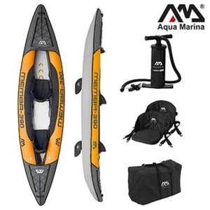 Aqua Marina Kajak 390x90 cm für 2 Personen mit Luftsitz Orange/Anthrazit - Bild 1 von 12